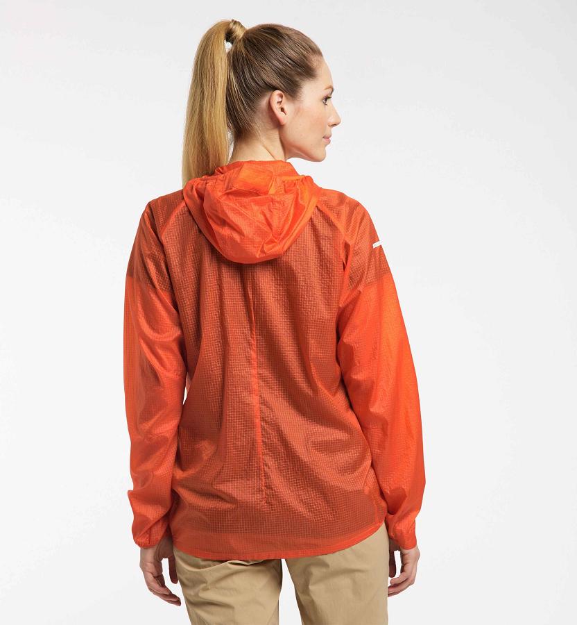 Haglöfs Womens L.I.M Shield Comp Windbreaker Orange New Zealand 39456KAMI